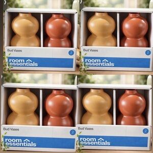 New 4 boxes of 8 vases Room Essentials Orange and Yellow Vases bud target vase